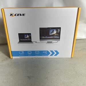 KCEVE DP HDMI USB 3.0 KVM Switch 2 Computer 2 Monitors, Dual Monitor - Black 4k